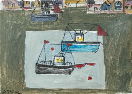 Boats by Daphne McClure - Auction record, sale price, and art valuation. Compare with similar artists and explore comparable artworks.