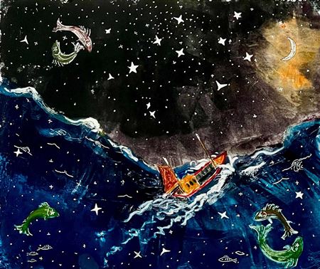 Fishing Boat and Stars