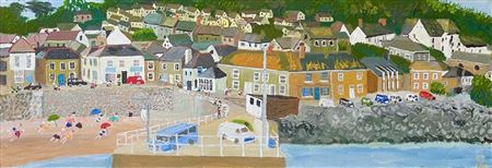 Sun Bathing at Mousehole Harbour