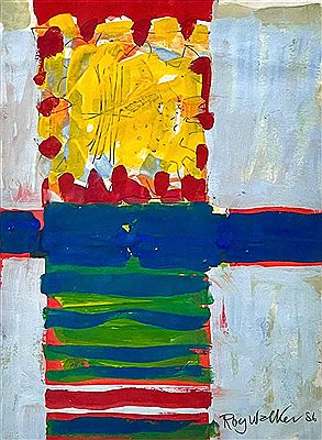 Untitled abstract by Roy Walker - Auction record, sale price, and art valuation. Compare with similar artists and explore comparable artworks.