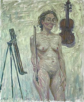 A fiddle in the evening