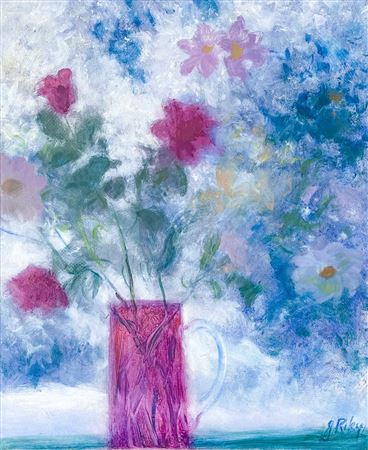 On My Windowsill by Joan Riley - Auction record, sale price, and art valuation. Compare with similar artists and explore comparable artworks.