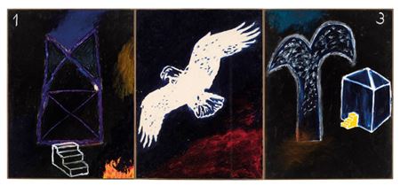 Fall into silence I (triptych)