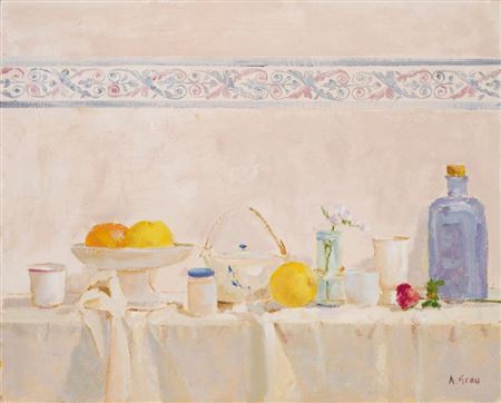 Still life by Alicia Grau - Auction record, sale price, and art valuation. Compare with similar artists and explore comparable artworks.