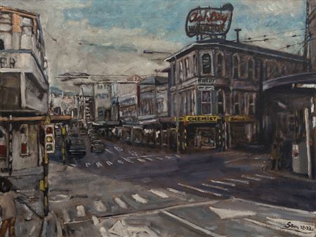Perretts Corner by Sam Cairncross - Auction record, sale price, and art valuation. Compare with similar artists and explore comparable artworks.