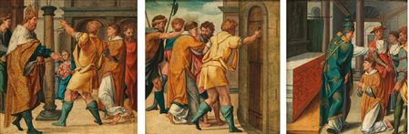 Three panels from the Cyriacus Altar
