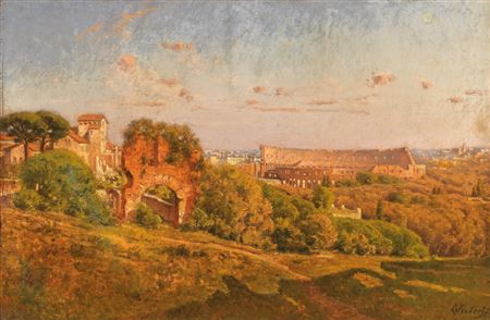"Ruines du Colisée, Vue du Palatin, Rome"
