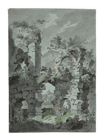In the Colosseum, ruins of an amphitheater with staffage by Vincenz Georg Kininger - Auction record, sale price, and art valuation. Compare with similar artists and explore comparable artworks.