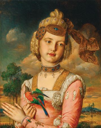 Portrait of his daughter Alexandrine (Lexi) as a noblewoman