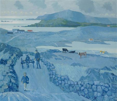 WESTERN IRISH LANDSCAPE by Carey Clarke - Auction record, sale price, and art valuation. Compare with similar artists and explore comparable artworks.
