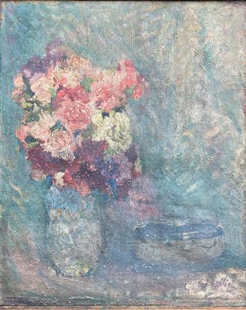 Dead nature with a vase of flowers