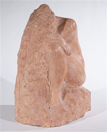 Nude seated