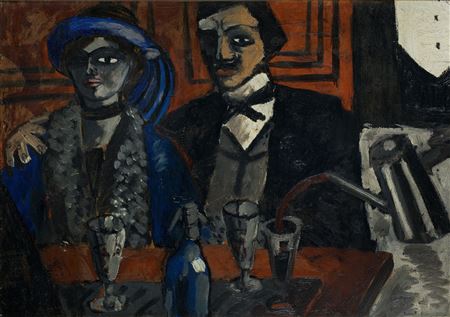 At the Cabaret or Cabaret Scene, circa 1907