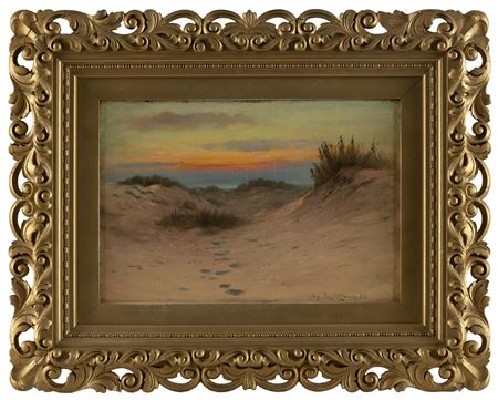 Sunset Over The Dunes by Charles Russell Loomis - Auction record, sale price, and art valuation. Compare with similar artists and explore comparable artworks.