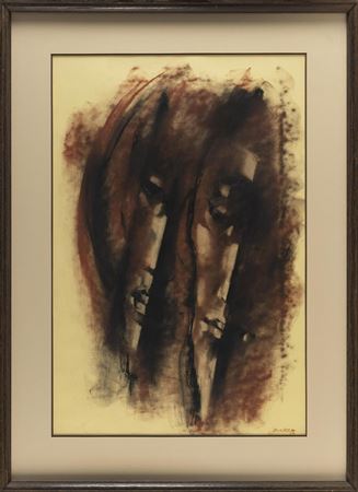 Abstract of two faces
