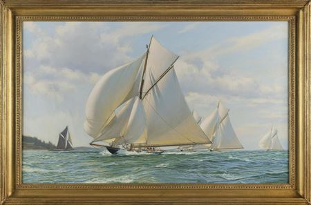 "Britannia Leading the Fleet Up the Solent"