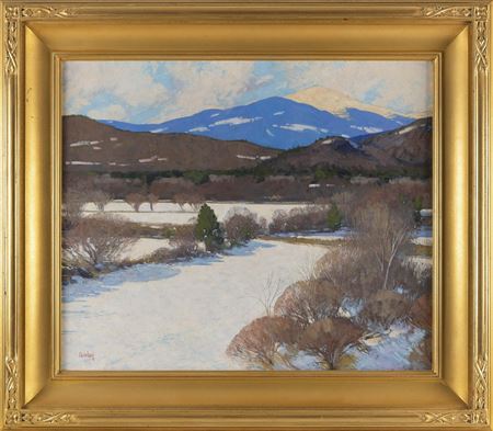 "Mt. Washington, Early Spring". by Thomas Russell Dunlay - Auction record, sale price, and art valuation. Compare with similar artists and explore comparable artworks.
