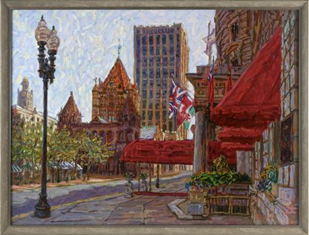 Sample artwork by Charles Tersolo (Born 1974), known for cityscape, buildings, portrait, nude - View similar artists and auction records
