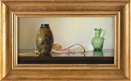 "Pink And Green", A Tabletop Still Life