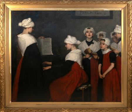 Sample artwork by Therese Schwartze (1851 - 1918), known for portrait painting - View similar artists and auction records