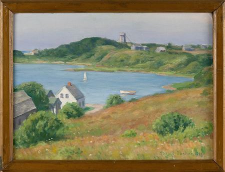 Old Windmill And Mill Pond Near Eliphamets Lane, Chatham, Massachusetts.