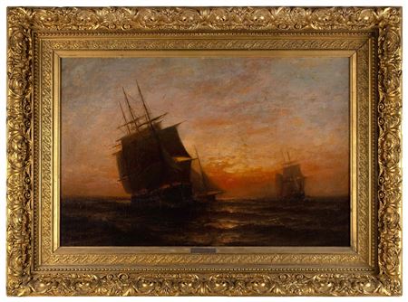 Ships At Sunset