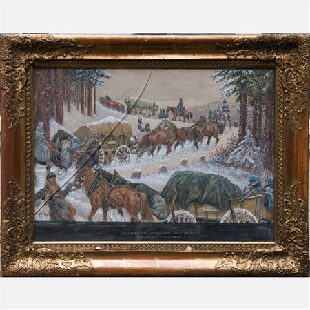 Vormarsch nach dem Durchbruch Gorlize-Tarnow by Franz Witt - Auction record, sale price, and art valuation. Compare with similar artists and explore comparable artworks.