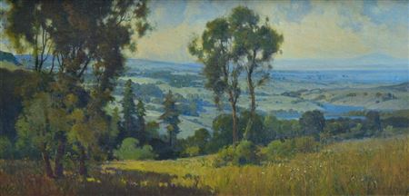 View Across the Valley by Percy (Henry Percy) Gray - Auction record, sale price, and art valuation. Compare with similar artists and explore comparable artworks.