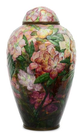 Covered Vase With Flowers