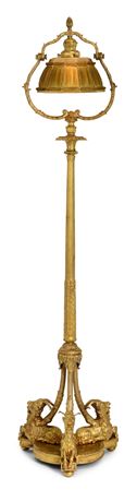 Rare Tiffany Studios "Linenfold" Floor Lamp