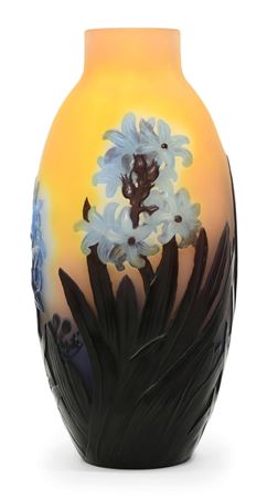Blown-Out Cameo Glass "Hyacinth" Vase