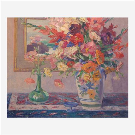 Monhegan Blossoms by Constance Cochrane - Auction record, sale price, and art valuation. Compare with similar artists and explore comparable artworks.