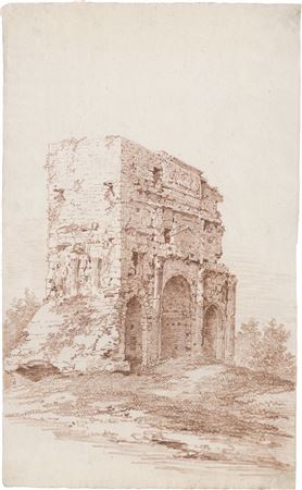 The Roman triumphal arch in Orange in Provence.