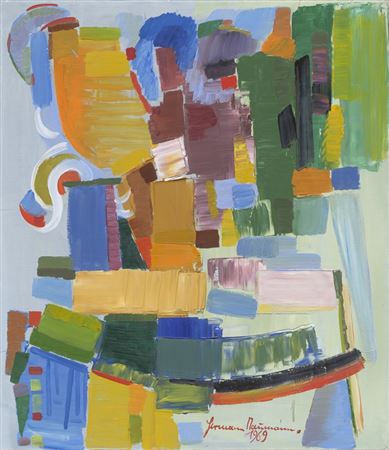 Untitled (Abstract composition) by Hermann Naumann - Auction record, sale price, and art valuation. Compare with similar artists and explore comparable artworks.