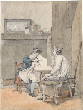 The pause: Two soldiers in conversation in the parlor by Jacobus Perkois - Auction record, sale price, and art valuation. Compare with similar artists and explore comparable artworks.