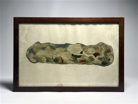 Folk Art Mountan Landscape