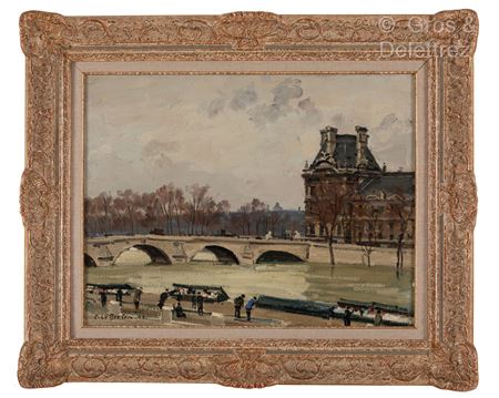 The Pont Royal with the Louvre in the background
