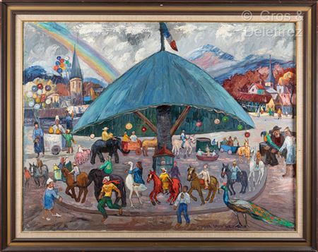 Rainbow merry-go-round