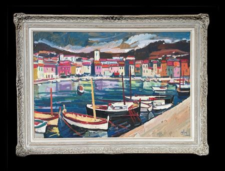 Sample artwork by Karl Osswald (1925 - 1972), known for expressive realism, landscape painting, and postwar regional art in southern germany - View similar artists and auction records