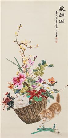 CATS AND FLOWERS