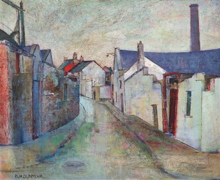 Street scene, County Downe by Dennis Henry Osborne - Auction record, sale price, and art valuation. Compare with similar artists and explore comparable artworks.