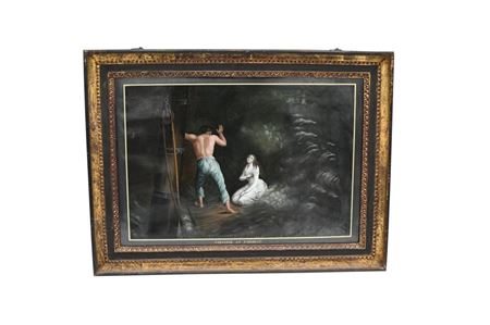 Reverse Glass Painting