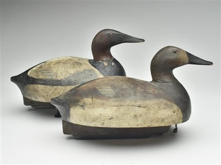 Pair of canvasbacks by Ed "One Arm" Kellie - Auction record, sale price, and art valuation. Compare with similar artists and explore comparable artworks.