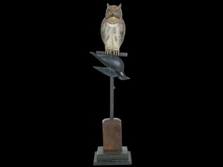 Owl, crow, and crow call