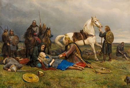 Sample artwork by Peter Nicolai Arbo (1831 - 1892), known for history and norse mythology painting - View similar artists and auction records