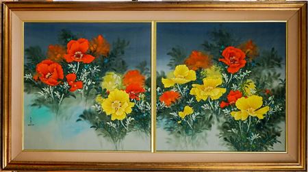 Large Diptych Painting