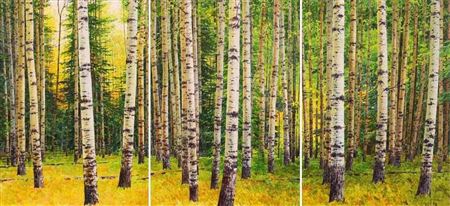 FOREST INTERIOR (triptych)