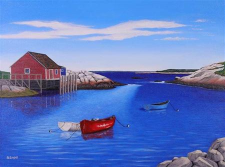 PEGGY'S COVE, NOVA SCOTIA by Barbara Engel - Auction record, sale price, and art valuation. Compare with similar artists and explore comparable artworks.