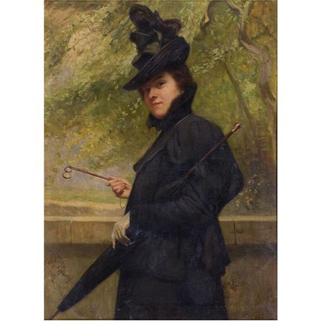 "Lady with Umbrella"