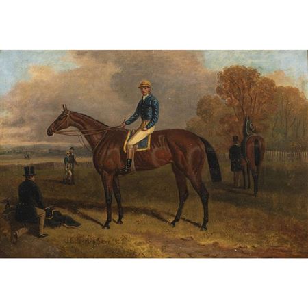 Untitled (Jockey on Race Horse), 1851